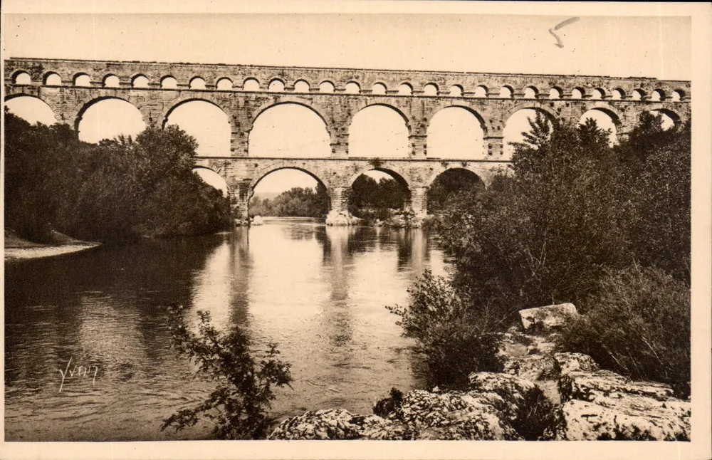 O Ponte do Gard — Nîmes (Gard) — Éditions d'Art Yvon, Paris - Frente