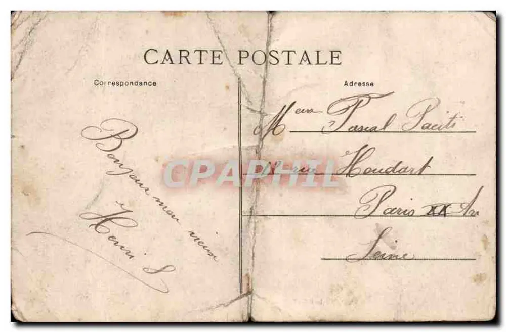 NOGENT-le-ROTROU — Die Ufer der Huisne — Edit. Jules Renoult n°392 - Rückseite
