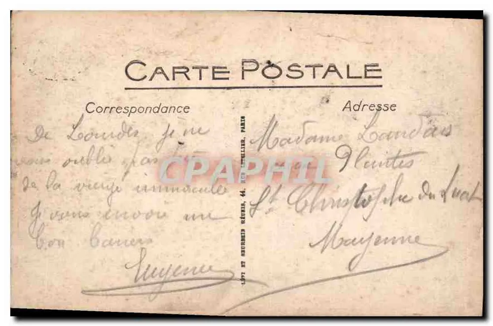 LOURDES — La Basilique — Vista dall'alto — LL. - Verso