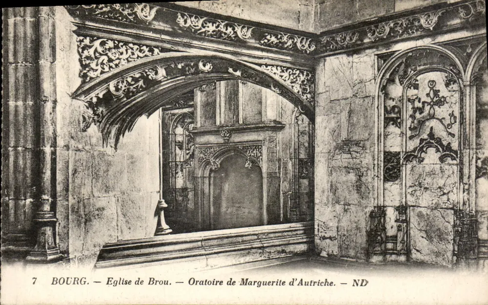 Bourg — Kirche von Brou — Oratorium von Margarete von Österreich - Vorderseite