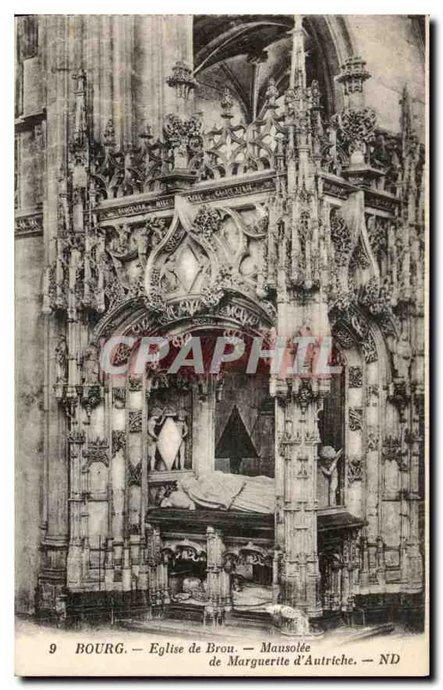 Bourg — Kirche von Brou — Mausoleum von Margarete von Österreich - Vorderseite