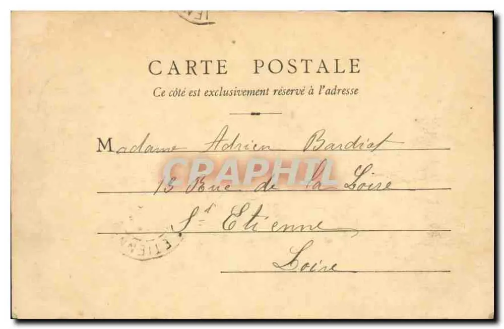Widok katedry Najświętszej Maryi Panny z Brou — Bourg-en-Bresse — wydawca A. Fere - Rewers