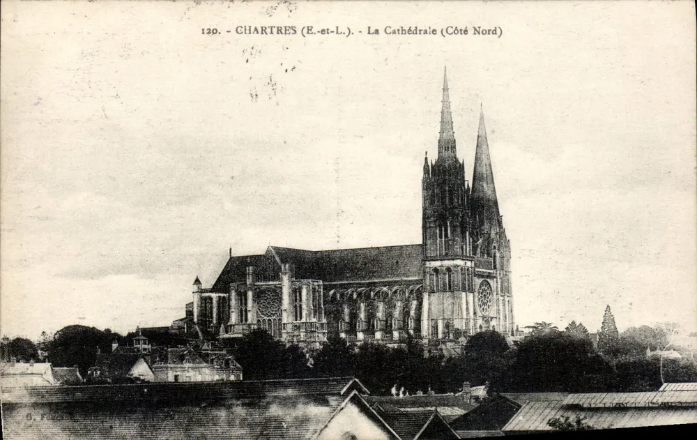 Chartres (E.-et-L.) - A Catedral (Lado Norte) — G. F. — n° 120 - Frente