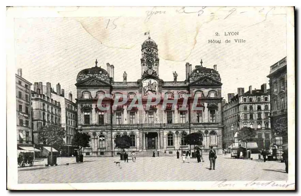 Lyon — Hotel de Ville — Graphphil - Frente