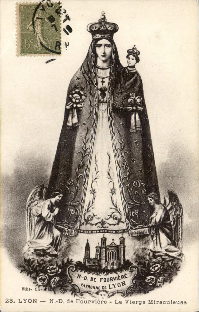 N.-D. de Fourvière — Padroeira de Lyon — Edit. Ch. Charles Devos - Frente