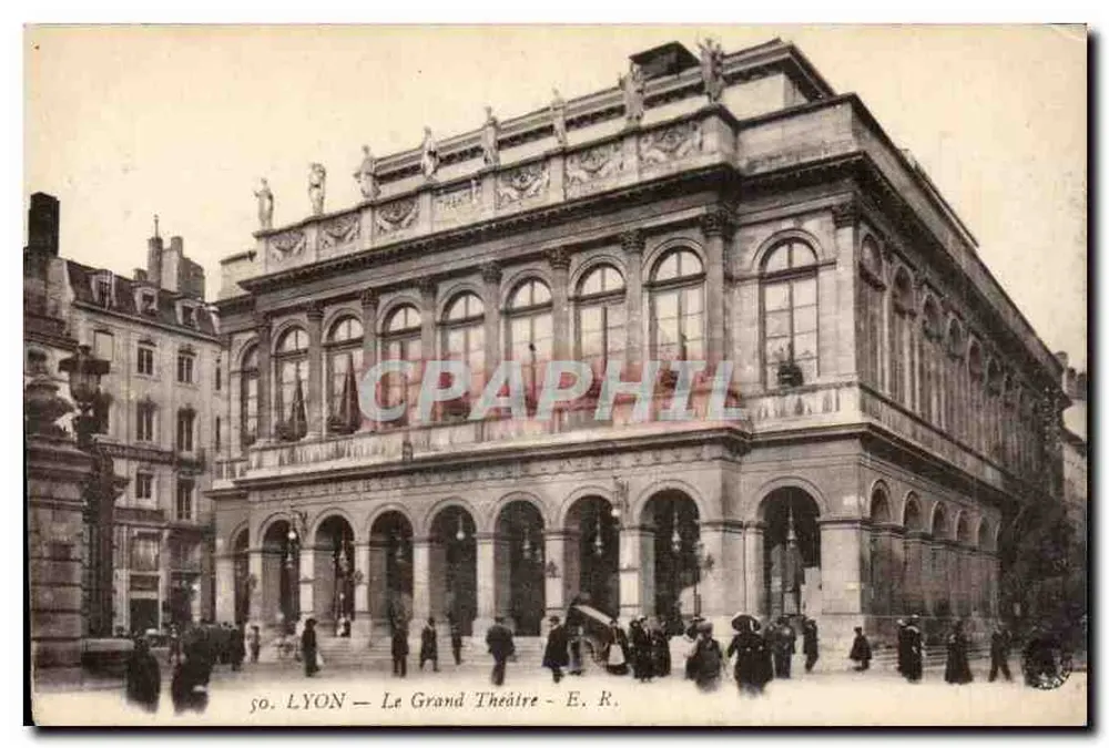 LYON — O Grande Teatro — E. R. n° 50 - Frente