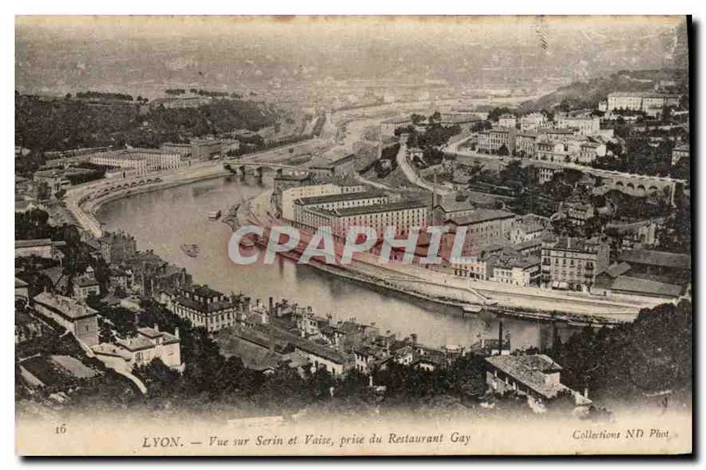 LYON — Ansicht von Serin und Vaise, aufgenommen vom Restaurant Gay — Collections ND Phot - Vorderseite