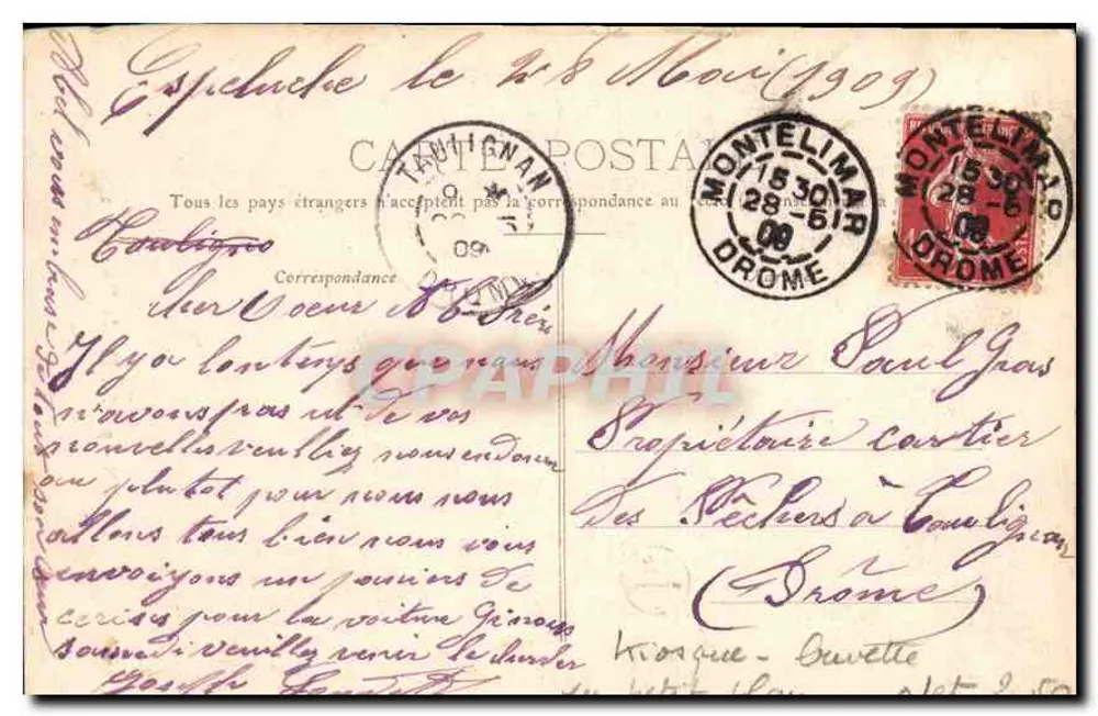 LYON - N.D. de Fourvière — vista da basílica — editor anônimo, n°6 - Verso