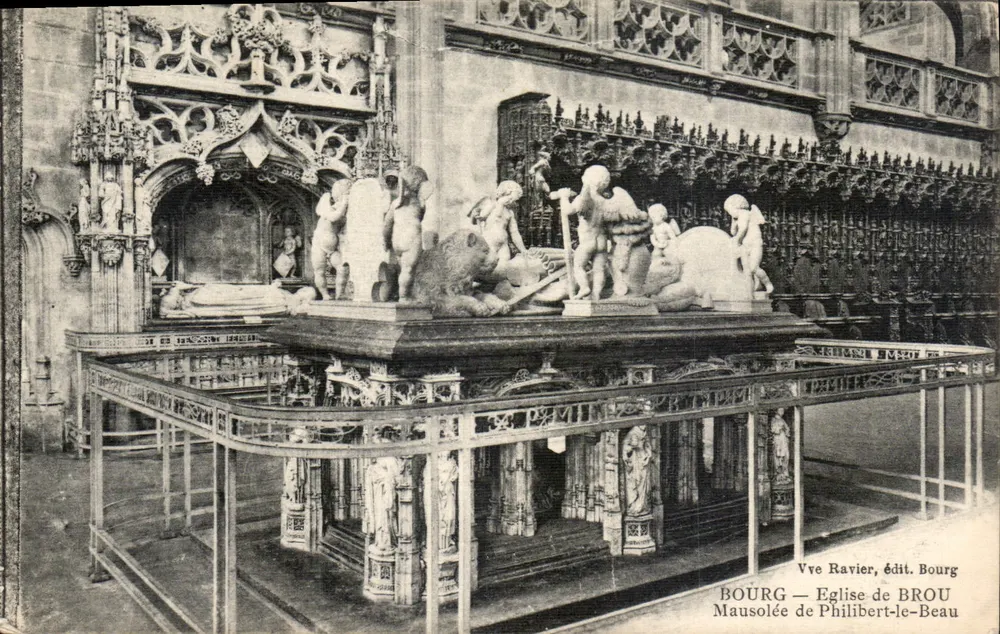 Bourg — Kirche von Brou — Mausoleum von Philibert-le-Beau - Vorderseite