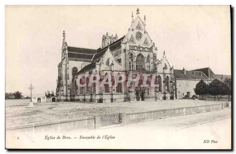 Igreja de Brou — Conjunto da Igreja — ND Phot - Frente