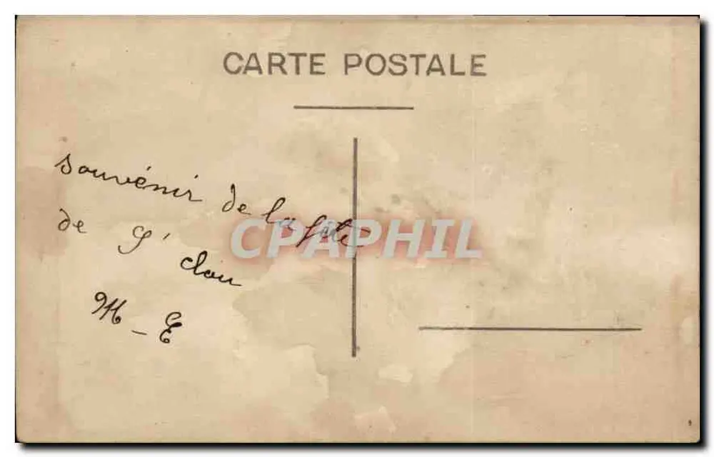 Couple devant un mur végétalisé — éditeur inconnu, n° de série non visible - Verso