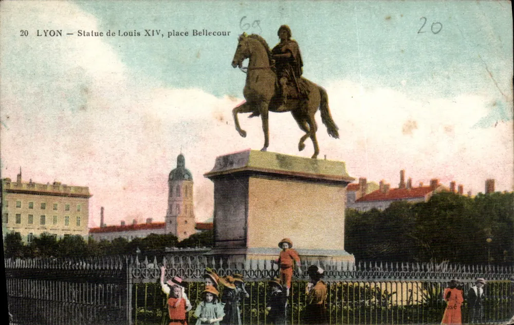 LYON — Statue des Ludwig XIV, place Bellecour - Vorderseite