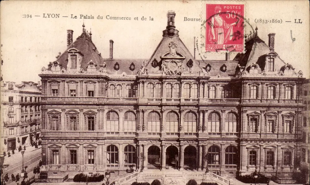 LYON — O Palácio do Comércio e da Bolsa — LL (1853-1860) — n°394 - Frente