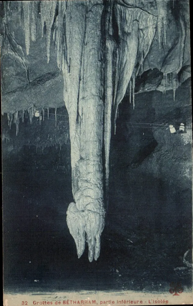 Grutas de BÉTHARRAM, parte inferior - A isolada - Frente