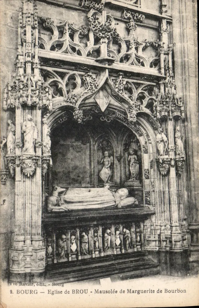 Bourg — Kirche von Brou — Mausoleum von Marguerite de Bourbon - Vorderseite