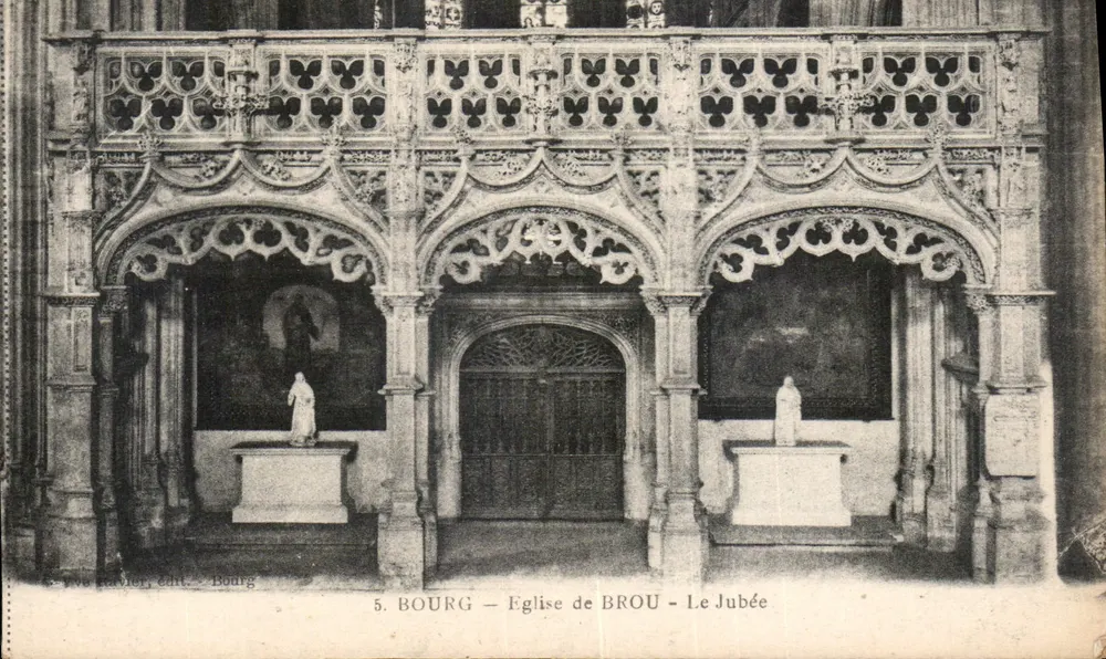Bourg — Igreja de Brou — O Jubé — Editor: Eve Ravier, n°5 - Frente
