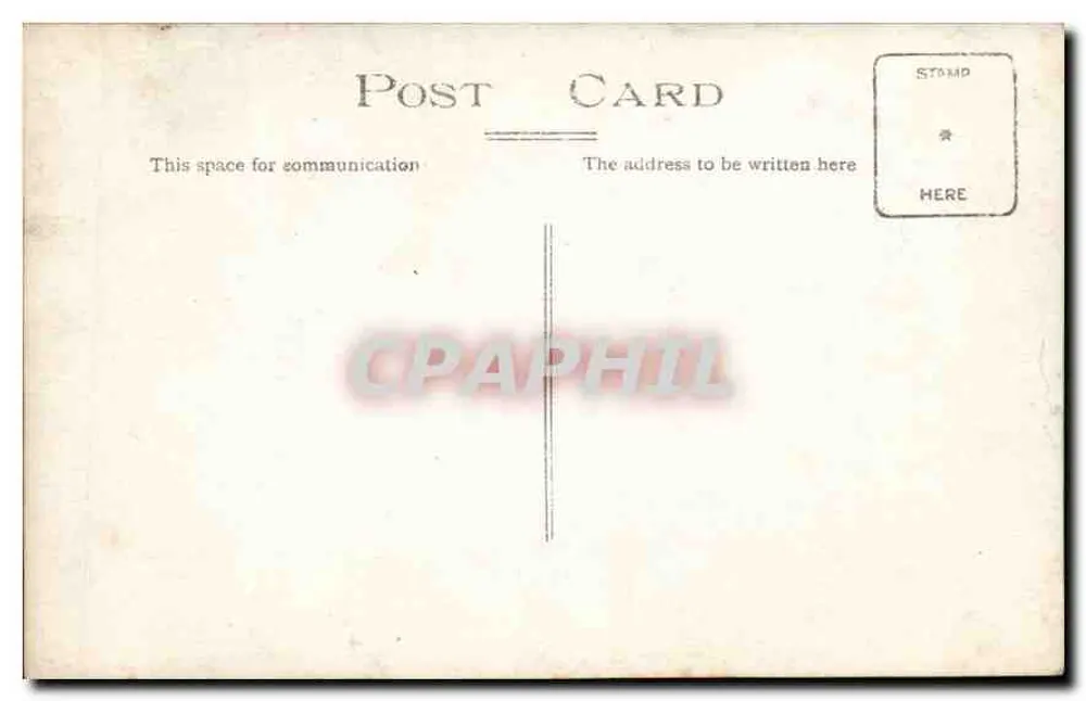 Bebê sentado — fotografia em preto e branco — carta postal - Verso