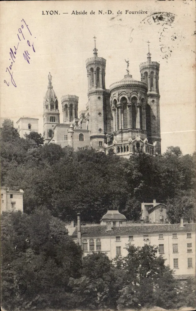 LYON — Abside de N.-D. de Fourvière — Editor anônimo, n°6 - Frente