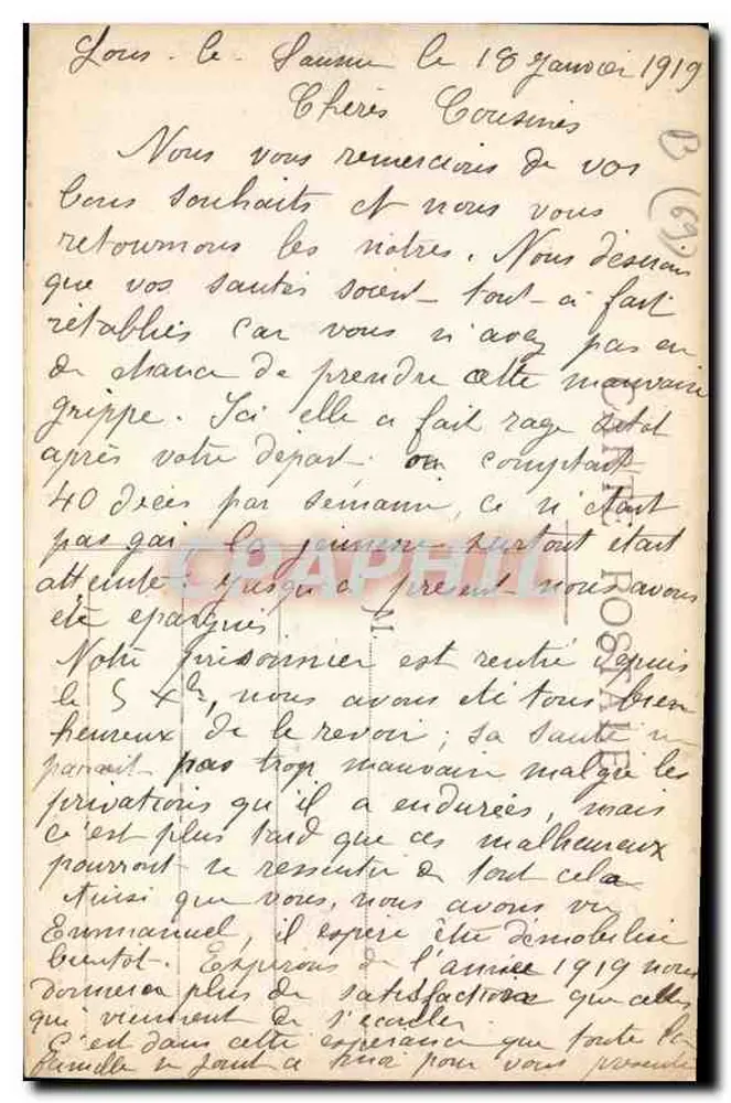 LYON — Brücke Guillotière und Fourvière-Hügel — E. R. n° 283 - Rückseite