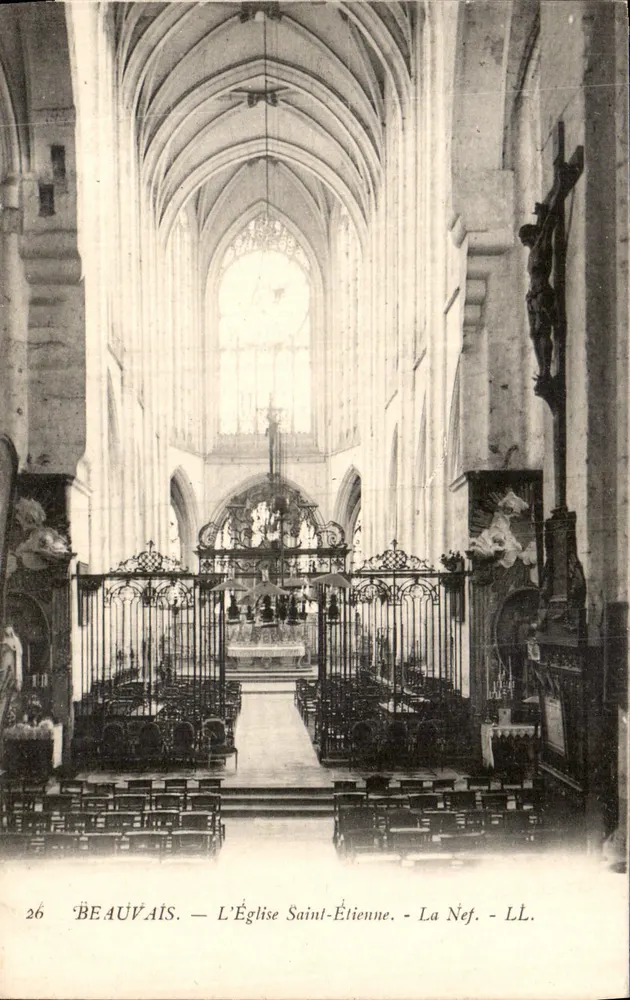 Beauvais — Die Kirche Saint-Etienne - Die Kirche - LL. - Vorderseite