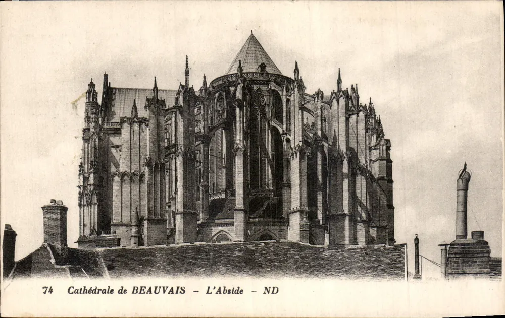 Catedral de BEAUVAIS — A Abside — ND - Frente