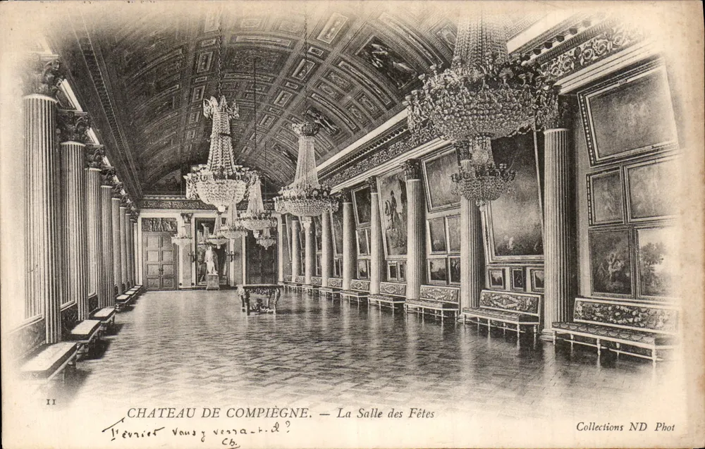 Castillo de Compiègne — La Sala de las Fiestas — Collections ND Phot - Anverso