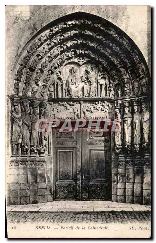 Senlis — Portal da Catedral — ND. Fot. - Frente