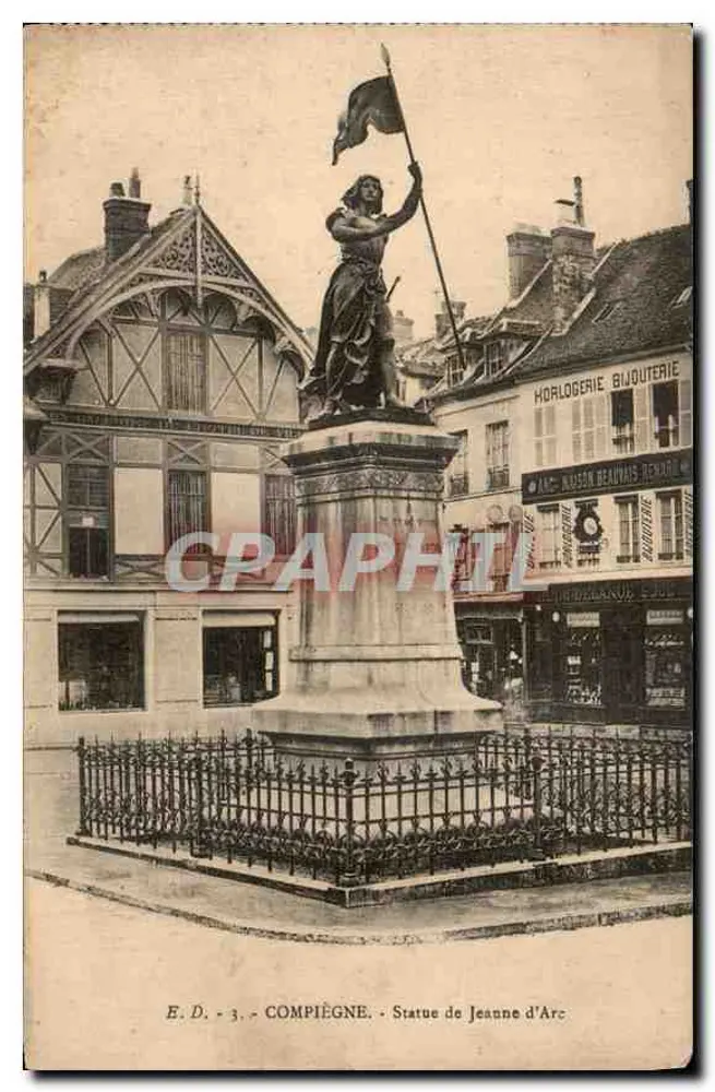 Compiegne — Statue der Jeanne d'Arc — E.D. Nr. 3 - Vorderseite
