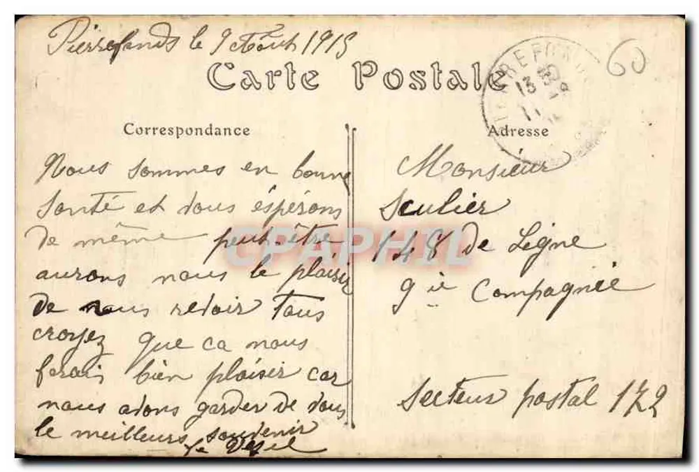 Pierrefonds — Vista sobre o Castelo — Imp.-Lib. R. Marotine, n°32 - Verso