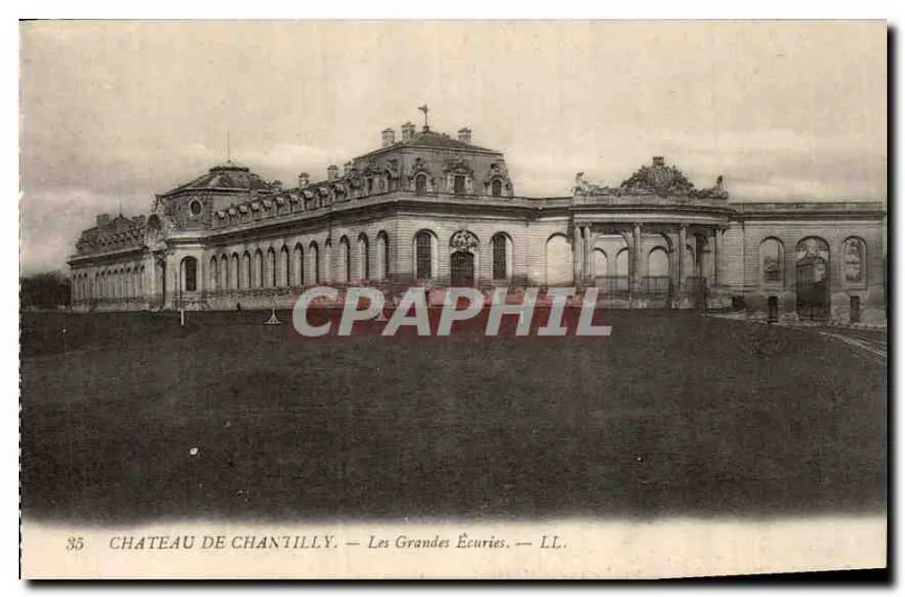 Castelo de Chantilly — As Grandes Estabulagens — LL. - Frente