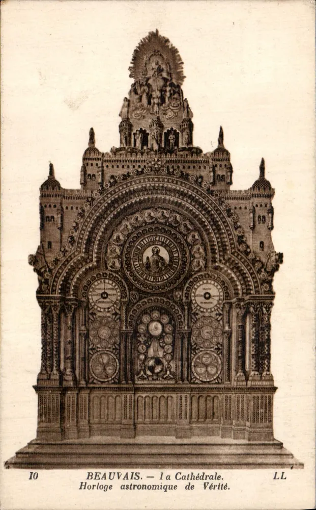 Beauvais — Kathedrale — Astronomische Uhr der Wahrheit — LL - Vorderseite