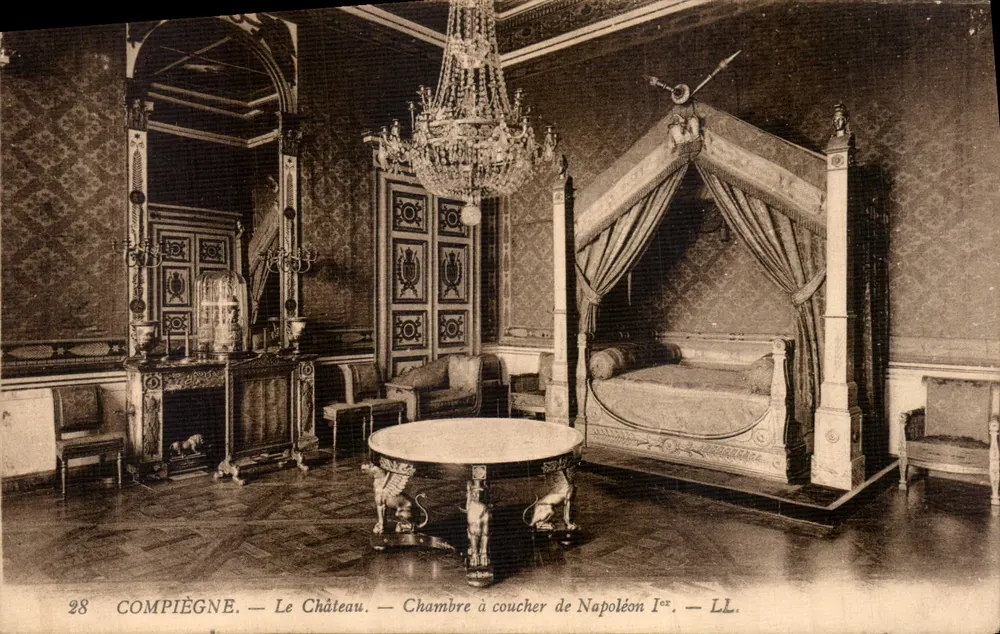 Compiègne — Il Castello — Camera da letto di Napoleone I — LL. — n°28 - Recto