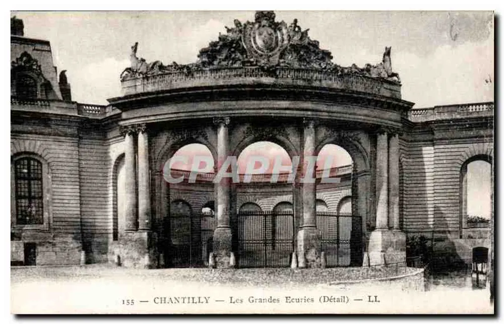 Chantilly — Les Grandes Écuries (Détail) — LL. — n° 155 - Frente