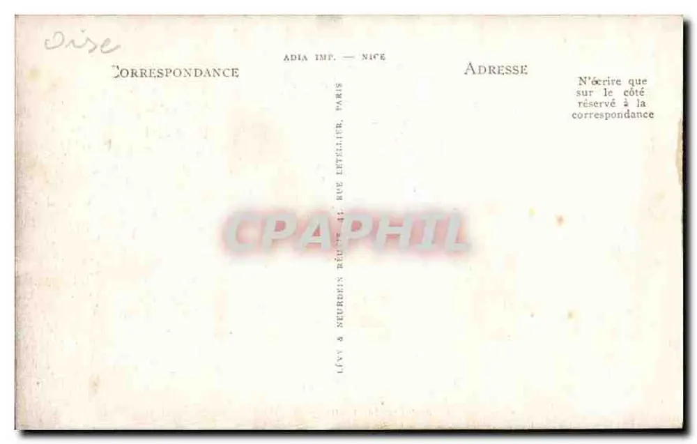 Chantilly — Les Grandes Écuries (Détail) — LL. — n° 155 - Verso