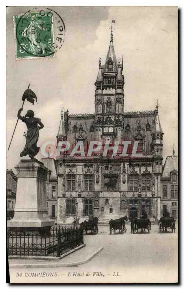 Compiègne — O Hotel de Ville — LL. - Frente
