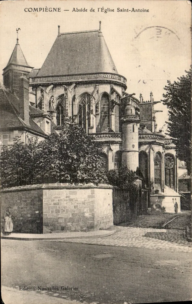 Compiègne — Abside da Igreja de São Antônio — Edição Nouvelles Galeries - Frente