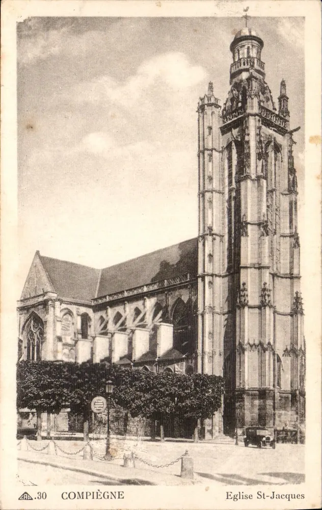 Compiègne — Igreja de São Jacó — Sociedade dos Artes e Mecânicas, Paris - Frente