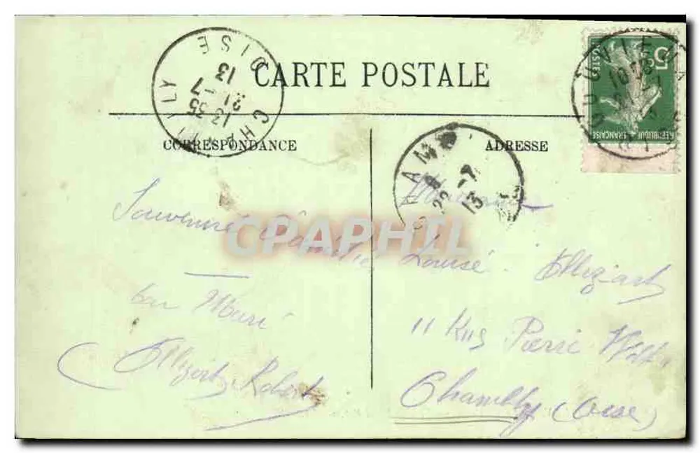 Chantilly — O Castelo — Fachada Nordeste — LL. - Verso