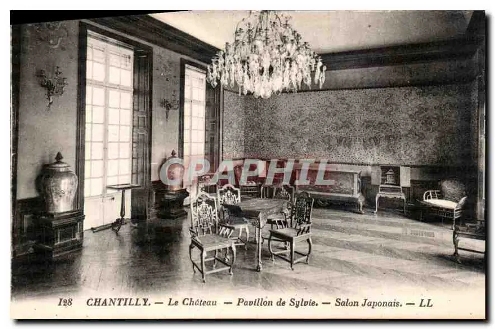 Chantilly — Das Schloss — Pavillon de Sylvie — Japanischer Raum — LL - Vorderseite