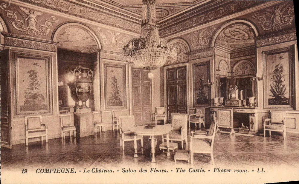 Compiègne - O Castelo - Sala das Flores - LL - Frente