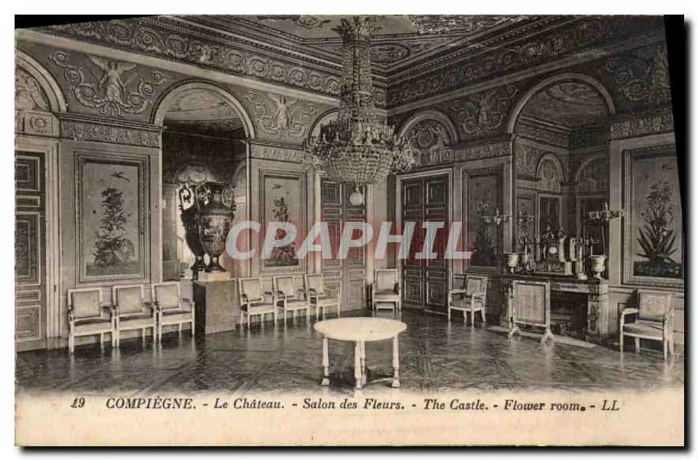 Compiègne - O Castelo - Salão das Flores — LL - Frente