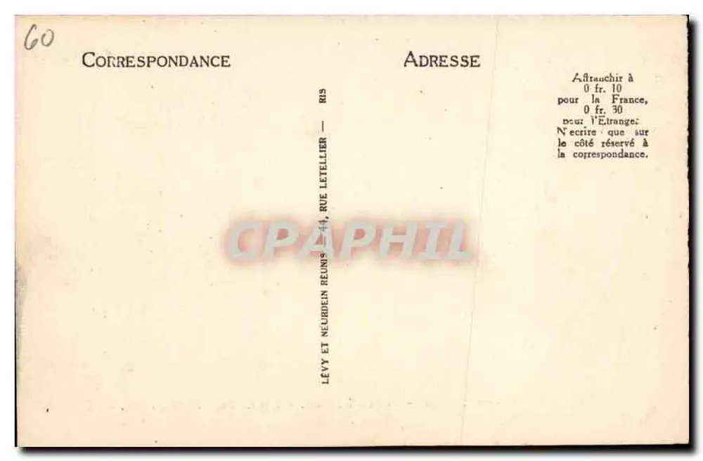 Compiègne - O Castelo - Salão das Flores — LL - Verso