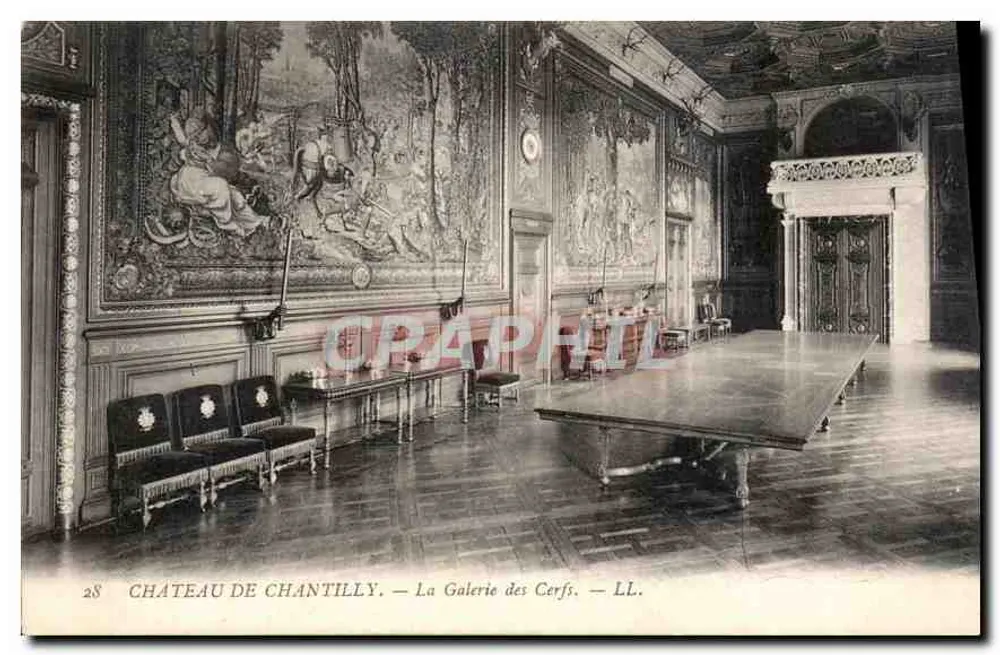 Schloss Chantilly — Die Galerie der Hirsche — LL. - Vorderseite