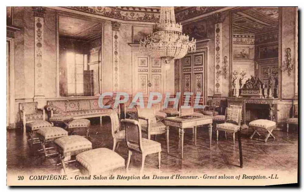Compiègne - Grande Sala de Recepção das Damas de Honra — LL - Frente
