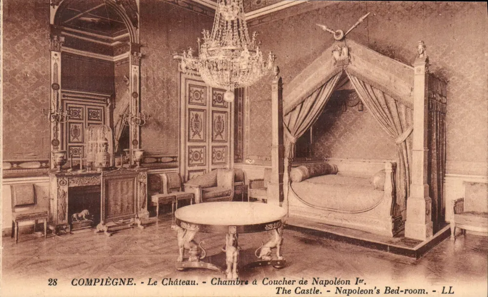 Compiègne - El Castillo - Habitación de Napoleón I - LL - Anverso