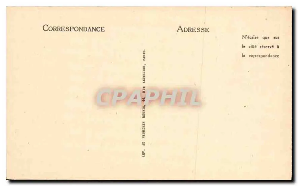 Compiègne - El Castillo - Habitación de Napoleón I - LL - Reverso