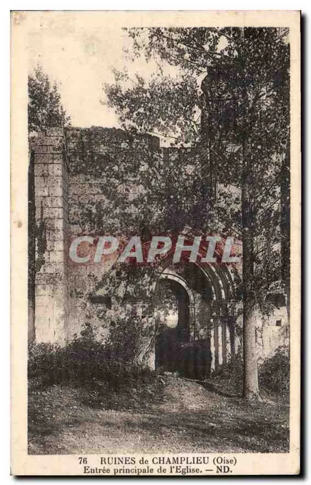 Ruins of Champlieu (Oise) - Main Entrance of the Church - Cie des Arts Photographiques Strasbourg - Front