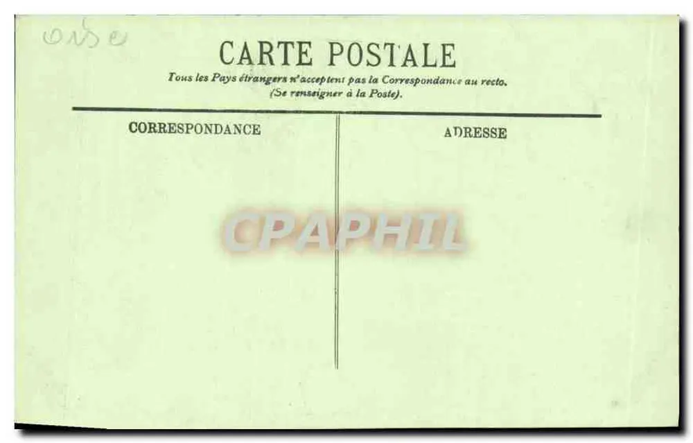 Chantilly — Estátua do Duque d'Aumale — LL. n° 145 - Verso
