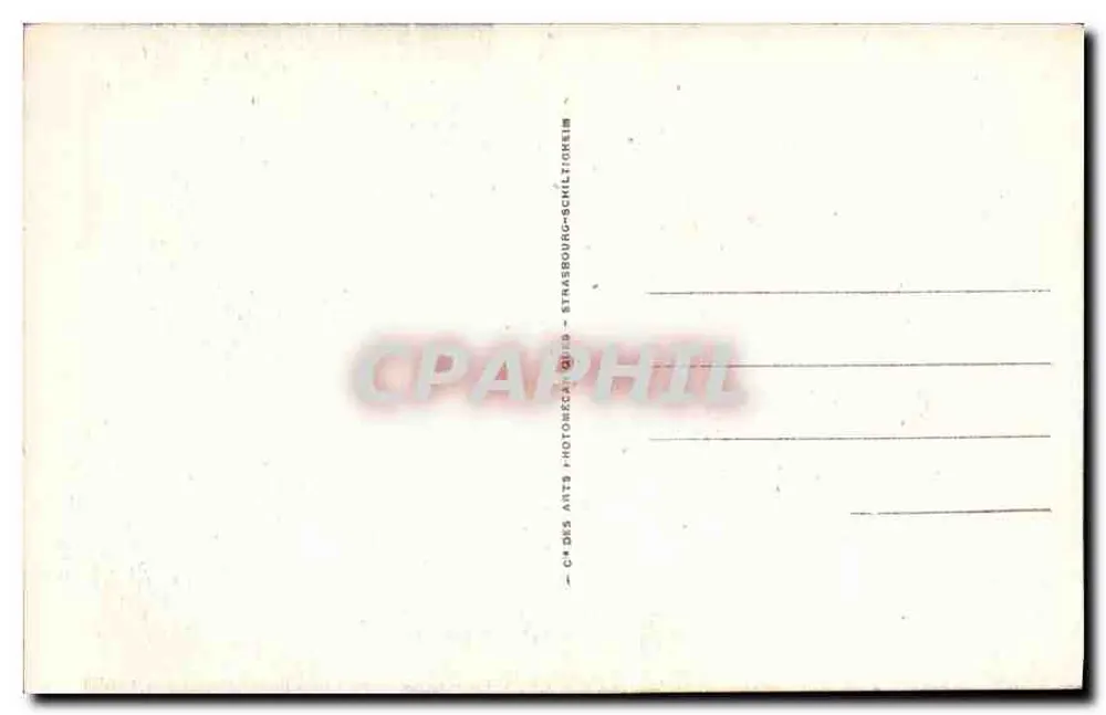 Chantilly — O Castelo (lado Sul) — C. des Arts Photoméca, Strasbourg - Verso
