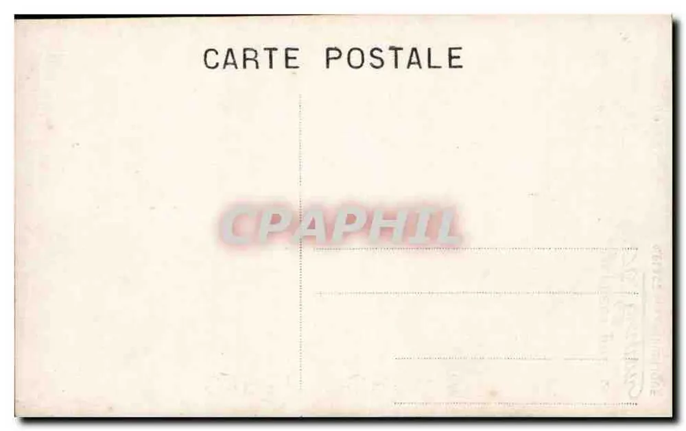 Festa da primeira comunhão — menina em vestido branco e véu — editor A. Place de la République - Verso